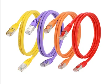 шест мрежови кабели, домашна сверхтонкая високоскоростната мрежа cat6, гигабитная бърза компютърна маршрута, 5G, съединителна скок R733