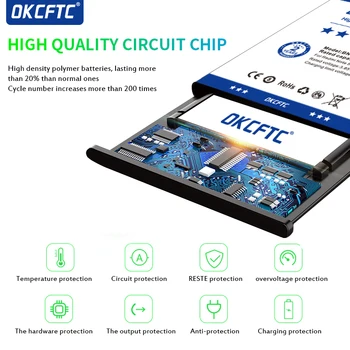 OKCFTC Нова висококачествена истинска резервна батерия с капацитет 15300 ма за Oukitel k10000 OKCFTC Нова висококачествена истинска резервна батерия с капацитет 15300 ма за Oukitel k10000 4