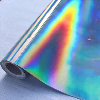 1,52*18 м холограма сребърна лазерно хромирани огледални автомобили филмът винил, цветен винил с промяна на цвета, за да привлече вниманието към вашата автомобилна филм