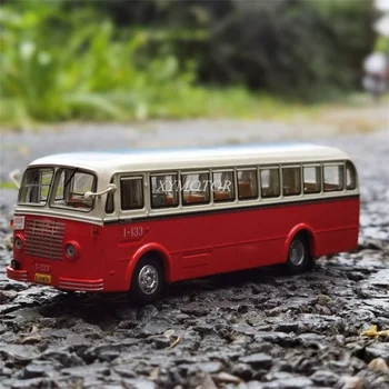 1/64 Градски автобус Пекин BK640 № 305 Метална модел автомобил, монолитен под налягане, играчки за момчета и момичета, колекция от подаръци, декорация