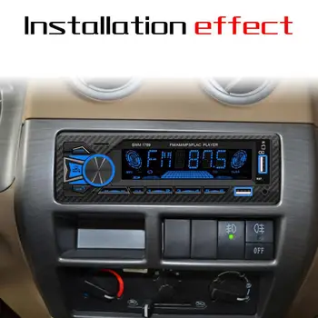 1 бр. автомобилното радио 1din Srereo Bluetooth, MP3 плейър, FM-приемник, с дистанционно управление, AUX/USB/TF карта Комплект за арматурното табло