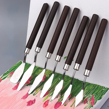 1 бр. ножове за изготвяне на Професионален нож от неръждаема стомана за рисуване с маслени бои, нож за рисуване, инструменти за рисуване