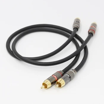 1 чифт кабели OFC а a53 RCA с 24-каратово позлатените жак HI End RCA