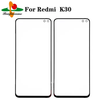10 бр. \ лот, външен екран за Xiaomi Redmi K30, предния сензорен екран, външен панел, LCD дисплей, екран, със стъклен капак, обектив, подмяна на части