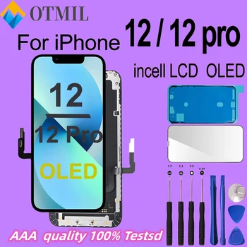100% Origina най-Добрият избор OLED iPhone 12 12 Pro LCD дисплей с 3D сензорен екран на таблета събрание Без мъртви пиксели замяна
