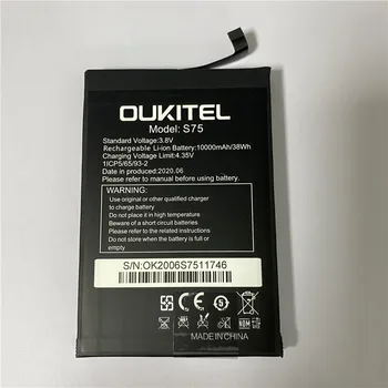 100% оригинал за батерията OUKITEL WP6 10000 ма 2023 дата на производство-Дълго време на изчакване Висок капацитет на батерията OUKITEL S75