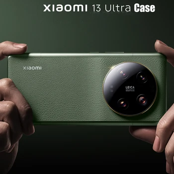 100% Оригинален Xiaomi 13 Ultra Case От Изкуствена Кожа Защитен Калъф За PC, Калъф От Нежната Кожа На Допир За смартфон Xiaomi 13Ultra