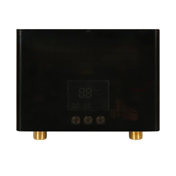 110 220 Бойлер В Баня Кухня Стенен Електрически Бойлер с LCD Дисплей на Температурата Дисплей Черно ЕС Plug