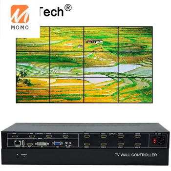 12-канален телевизионен видеостенный контролер 3x4 2x6 2x5, HDMI, DVI, USB, VGA, видеопроцессор, сплитер, TV-разпределителните кутия с горивото RS232