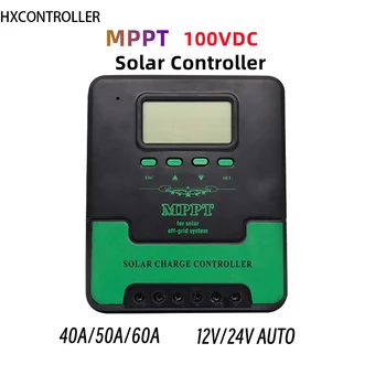 1440 W 1200 W MPPT Контролер на Заряд на Слънчеви Батерии 30A 40A 50A 60A 100VDC 12 В 24 В Слънчеви панели PV Фотоелектричния Регулатор За Слънчева система