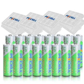 16 бр. * PKCELL AA 1,2 ДО 2200 mah Ni-MH Акумулаторни Батерии 1,2 Волта 2A С ниско саморазрядом Baterias Bateria 
