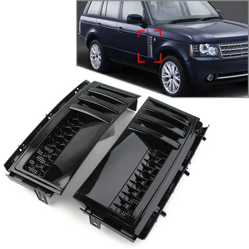 1x Лъскава черна вентилационна решетка странично крило на автомобила ляво/дясно за Land Rover Range Rover L322 2002-2012