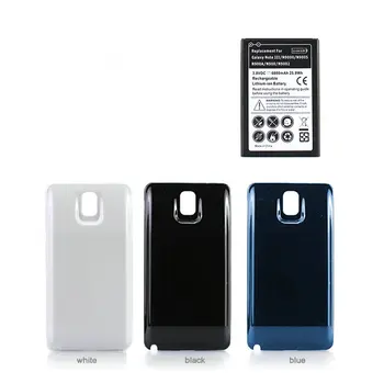 1x6800 ма EB-B800BE Разширено Батерията + Задна Цветна Капак За Samsung Galaxy Note III 3 N9000 N900 N900A N9002 N9005 N9006 N9008