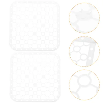 2 бр. пластмасови подложки за кухненска мивка от пластмаса, подложка за защита, защитни облицовки за кухненска мивка от пластмаса