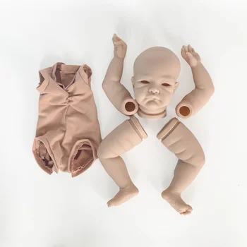 20-инчов комплект кукли-реборнов Baby Буден August Реалистични меки на допир свежи цветни непълни небоядисана част кукли с тялото и очите