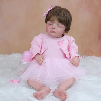 20-инчов комплект кукли-реборнов за бебета в комплект с готови кукли за деца, които изглеждат като истински bebe reborn de corpo silicone inteiro