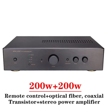 200 W * 2 2-канален Стереоусилитель Висока Мощност Подкрепа Оптичен Коаксиален Вход NE5532 вход за транзистор Усилвател Клас AB Усилвател на Hi-FI Аудио