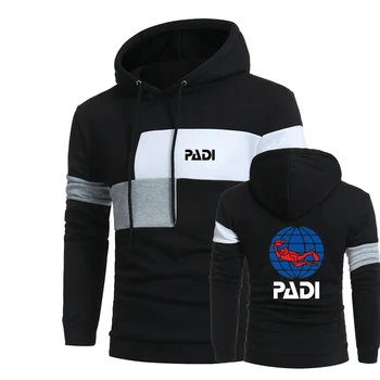 2021, Padi, пролет-есен, нови мъжки спортни блузи с принтом, върхове за почивка, мъжки пуловер от чист памук, hoody