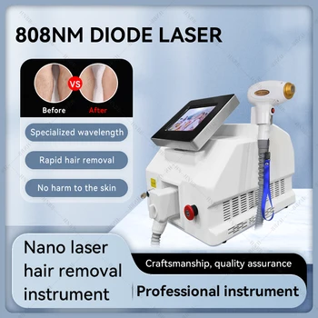 2023 Горещо което се продава портативно 808-диодное лазерно оборудване за епилация Ефективно премахване на коса за обезкосмяване на цялото тяло
