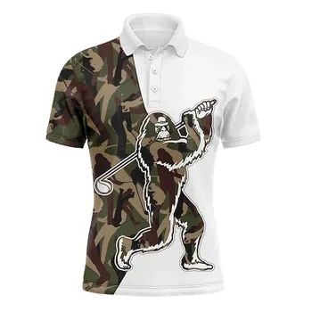 2023 Летни Мъжки Тениски за голф с къс ръкав, Бързосъхнеща Дишаща Риза с къси ръкави, Устойчив На бръчки, Влагоотводящая Ежедневни Облекла