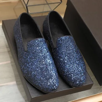 2023 Модерен нов мъжки ежедневни обувки дизайнерски обувки-високо качество с технологията на горещо пробиване, обувки за партита, луксозни модни обувки, лоферы