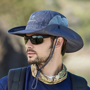 2023 Мъжки годишният универсален шапка рибар с голям корниз за отдих на открито, шапка с купата за слънцезащитен крем, дамски сгъва шапка от слънцето