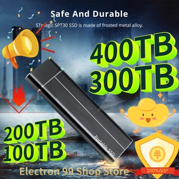 2023 Оригинален Високоскоростен 256 TB 128 TB SSD Портативен Външен Твърд диск с интерфейс USB3.1 Мобилен Твърд диск за Лаптоп
