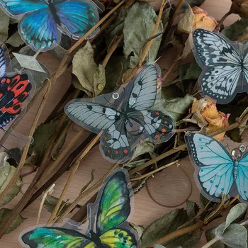 240 бр., водоустойчиви етикети във формата на пеперуда за домашни любимци, вечерни етикети, художествена стикер, украса, дневник за scrapbooking, етикет, стикер Kawaii