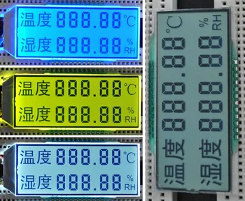 24PIN HTN Положителна Двухрядная 5-Значная Сегментная LCD-панел със Символ за Температура и Влажност на въздуха Бяла/Жълта Зелена /Синя Подсветка 3,3 24PIN HTN Положителна Двухрядная 5-Значная Сегментная LCD-панел със Символ за Температура и Влажност на въздуха Бяла/Жълта Зелена /Синя Подсветка 3,3 0