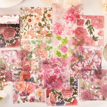30 опаковки на едро Материал хартия градински литературни цветя подарък кутия за ръчно сметка на Декоративна хартия-на основата на цветни флорални 8 стилове