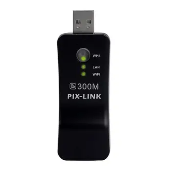 300 Mbit/s, мини-USB адаптер WiFi мрежова карта WiFi безжичен USB адаптер, високоефективен безжична мрежова карта за настолен лаптоп