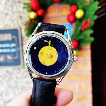 36 мм, Оригинален дизайн, за няколко часа Водоустойчивост висящи стрелки Прости кварцов мъжки часовник внос на механизъм Reloj Mujer