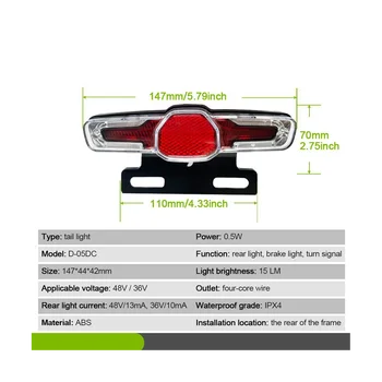 36 от 48 750 W 1000 W M3LCD Дисплей Панел Електрически Мотор Скутер Безчетков 30A Контролер Комплект с E-Bike на Светлина