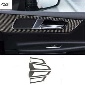 4 бр./лот автомобил стикери Епоксидни лепила въглеродни влакна зърно Четири вътрешни врати украса на капачката за Jaguar XEL