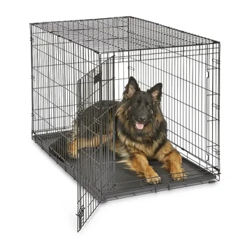 42-инчови къщички за домашни любимци, однодверный сгъваема метална кутия за кучета