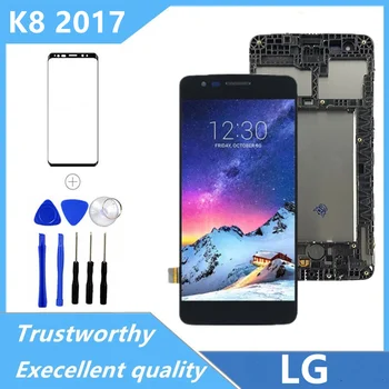 5,0 Инча(И) За LG K8 2017x240 LCD Дисплей, Сензорен Екран на Таблета Събрание Замяна С Рамка За LG MS210 X240 LCD дисплей