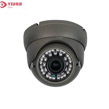 5-Мегапикселова куполна IP камера за помещения с метални антивандальным обектив от 2.8-12 мм, 4-кратно ръчен зуум, камера за видеонаблюдение iCSee APP