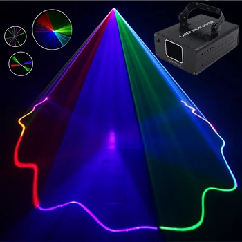 500 Mw RGB лазерен лъч Линеен скенер проектор DJ Ефект сцена осветление за дискотеки Dance парти Сватбата е Празник на Бар клуб, лазерни светлини