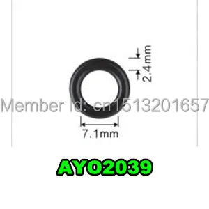 500 бр. уплътнителни пръстени 7,1*2,4 мм, авточасти, уплътняване на горивни дюзи за инжектор denso (AY-O2039)