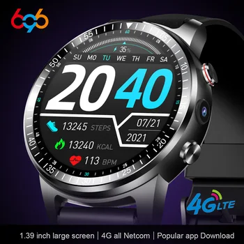 5G WiFi двухчастотные 4G смарт часовници Full Netcom Smartwatch Man Waman видео разговор, GPS БТ предизвикателство IPX7 Водоустойчив барометър Спортни