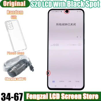 6,2 на 100% Оригинален AMOLED На Samsung Galaxy S20 LCD дисплей s20 G980F/DS G980B G980U G980 на Дисплея LCD сензорен Екран С точки