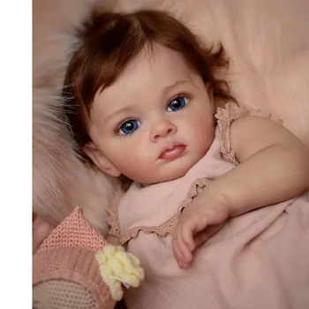 60 СМ 3D Боя Кожа Кърпа За Тяло Силиконова Възстановената Кукла Tutti Момиче на Кръвоносните Съдове Bebe Реалистично Изкуство на Ръчно изработени Усмивка на Дете