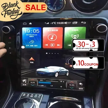Android 10,0 Tesla Стил На Jaguar XJ XJL 2010 2018 Автомобилен GPS Навигация Carplay Стерео Радио Авто Мултимедиен Плейър Главното Устройство