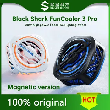 Black Shark FunCooler 3 Pro магнитен охладител 20 W висока мощност с ефект RGB осветление Black Shark Magnet Cooler 3 Pro