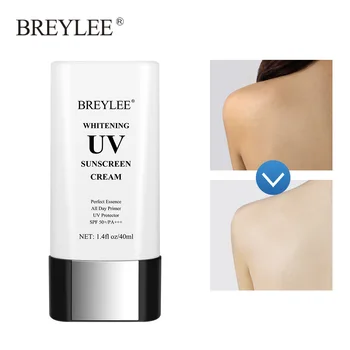 BREYLEE Избелващ UV-Слънцезащитен Крем SPF50 Sunblock PA +++ Хидратиращ анти-ейдж Контрол масло От Прах Намалява Количеството на Меланин Грижа За кожата, 40 мл