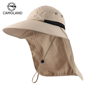 CAMOLAND, мъжки дамски градинска панама, слънцезащитен крем, защита от комари, защита от ултравиолетови лъчи, шапка рибар, спортна шапка от слънцето на открито