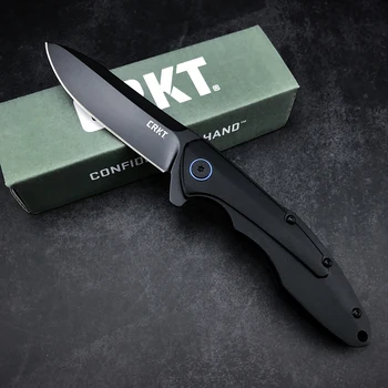 CRKT 6215 Caligo сгъваем нож от неръждаема стомана, Къмпинг, Лов джобен EDC спасителен инструмент ножове за самозащита Открит подарък за папки