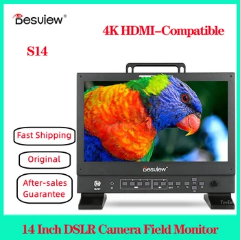 Desview Bestview S14 14-инчов поле монитор фотоапарат DSLR 4K, HDMI-съвместим UHD-монитор за директно излъчване на видео с DSLR фотоапарат