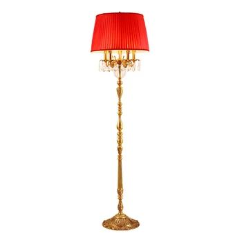DINGFAN Европейския етаж лампа хлебна мед, хол, кабинет, спалня, Луксозен ретро френски долно оттичане, лампа за дворцовия вили