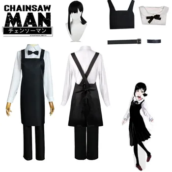 Disfraz de Аниме Higashiyama Kobeni, Chainsaw man，peluca de Cosplay, uniforme de cazador de demonios, peluca vestido de